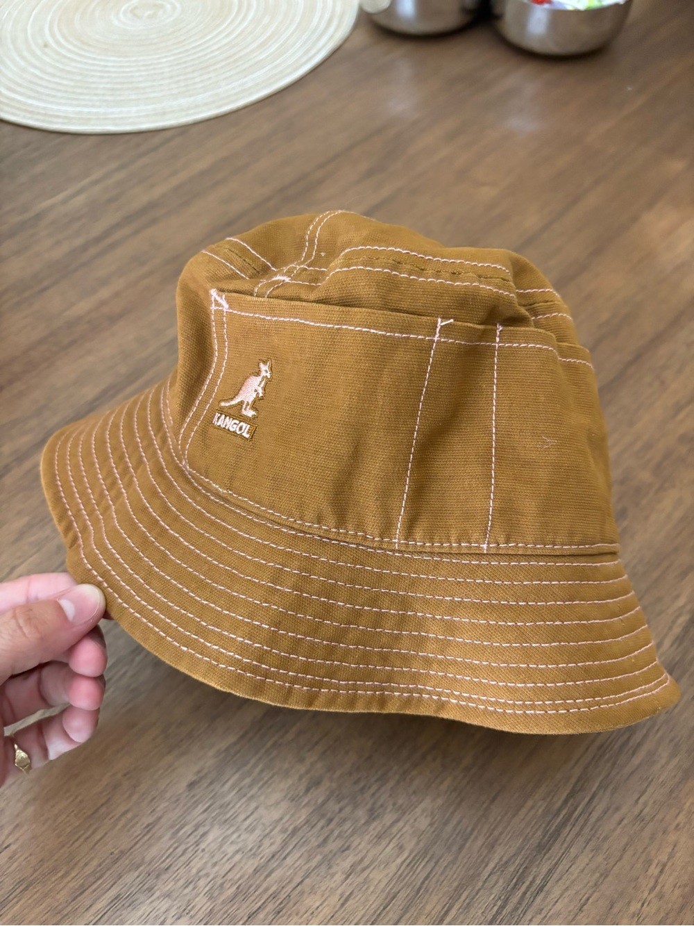 Kangol Brown Bucket Hat
